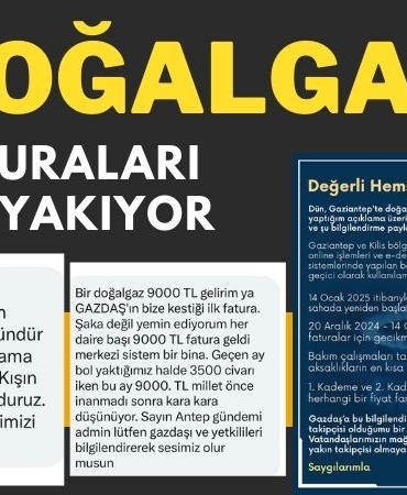 Gaziantep'te Doğalgaz Faturaları Cep Yakıyor!