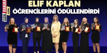 Elif Kaplan öğrencilerini ödüllendirdi