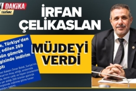 İrfan Çelikaslan Müjdeyi Verdi