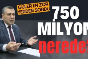 İsmail Güler: 750 Milyon Nerede? 