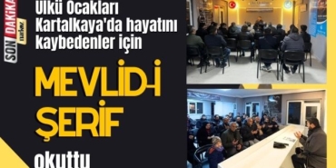 Ülkü Ocakları Kartalkaya'da hayatını kaybedenler için Mevlid-i Şerif okuttu