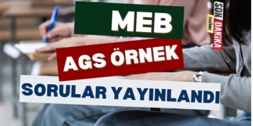 MEB AGS Örnek sorular yayınlandı 