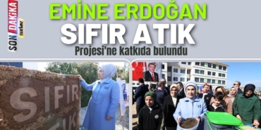 Emine Erdoğan, Sıfır Atık Projesi'ne katkıda bulundu