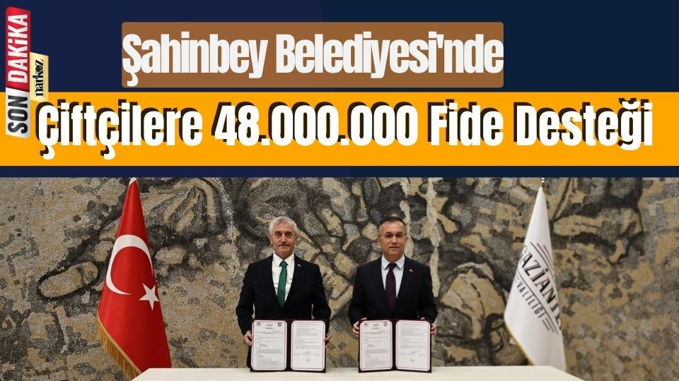 Şahinbey Belediyesi'nde Çiftçilere 48.000.000 Fide Desteği 