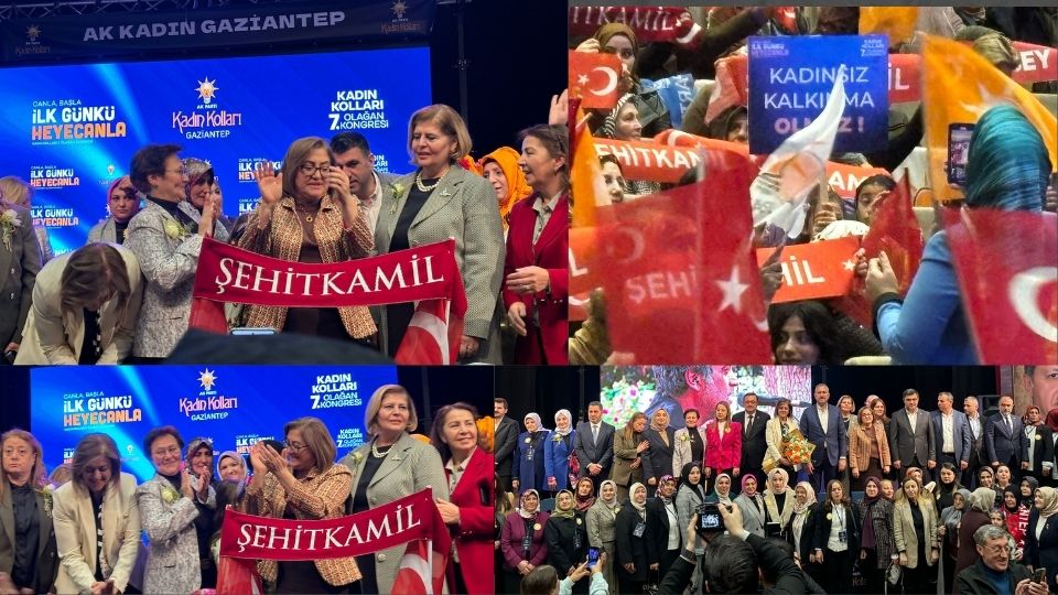 Şehitkamil Kadın Kolları İl Kongresine Damga Vurdu Şehitkamil Kadın Kolları İl Kongresine Damga Vurdu