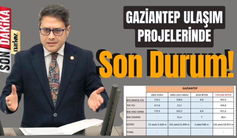 Gaziantep Ulaşım Projelerinde Son Durum! 