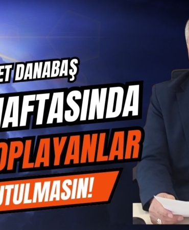 Başkan Danabaş: Vergi Haftasında Vergiyi Toplayanlar Unutulmasın!