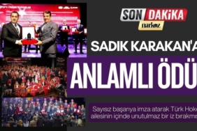 Gaziantep'e Değer Katanlar Ödüllendirildi: Sadık Karakan'a anlamlı ödül!