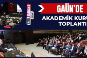 GAÜN'de Akademik Kurul Toplantısı Gerçekleştirildi
