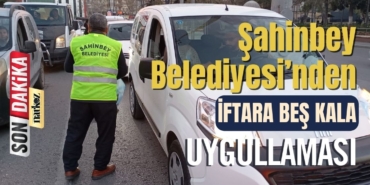 Şahinbey Belediyesi İftara Beş Kala İle Vatandaşların Yanında