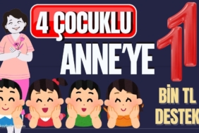 4 Çocuklu Anne'ye 11 Bin TL Destek