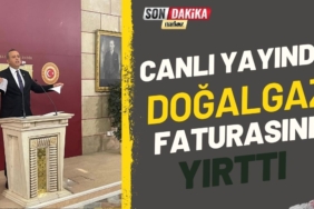 Canlı Yayında Doğalgaz Faturasını Yırttı 