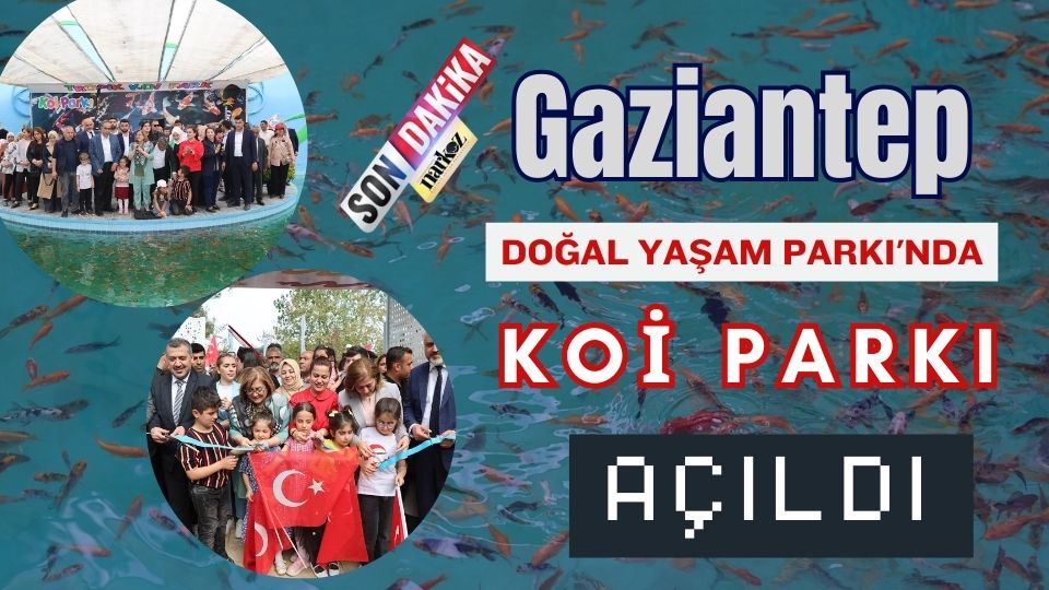 Gaziantep Doğal Yaşam Parkı'nda Tropikal Koi Parkı Açıldı