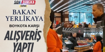 Bakan Ali Yerlikaya, Boykot çağrısına karşı alışveriş yaparak esnafa destek oldu