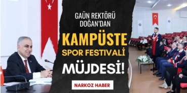 GAÜN Rektörü Doğan'dan Kampüste Spor Festivali Müjdesi!