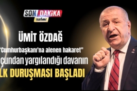 Ümit Özdağ'a hakim karşısında savunmasını yapıyor