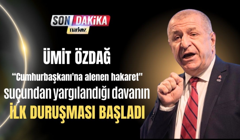 Ümit Özdağ'a hakim karşısında savunmasını yapıyor