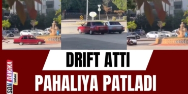 Gaziantep'te drift atan sürücüye şok! Cezadan kaçamadı