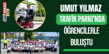 Umut Yılmaz Trafik Parkı’nda Öğrencilerle Buluştu
