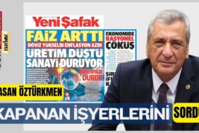Öztürkmen: Ekonomik Krizin Sorumlusu Tek Adam Rejimidir