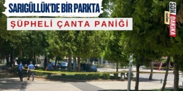 Sarıgüllük'de Bir Parkta Şüpheli Çanta Paniği