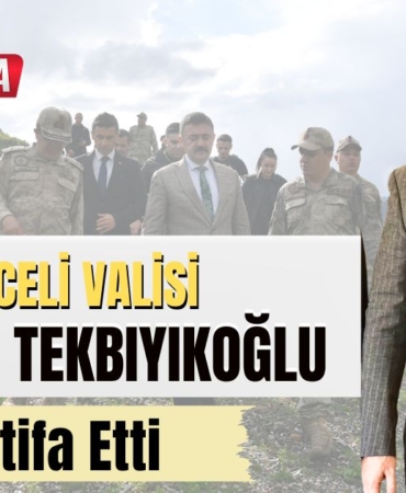 Tunceli Valisi Bülent Tekbıyıkoğlu İstifa Etti