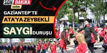 Gaziantep'te 200 Öğretmenden Ata'ya Zeybekli Saygı Duruşu