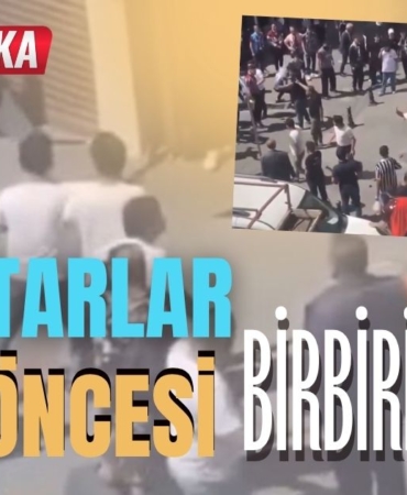 Gaziantep'te Maç Öncesi Taraftarlar  Birbirine Girdi