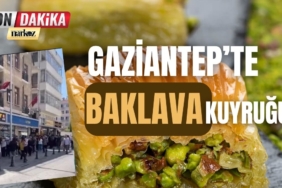 Gaziantep'te baklava kuyruğu