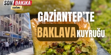 Gaziantep'te baklava kuyruğu