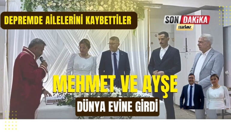 Depremde ailelerini kaybeden öğretmenler dünya evine girdi
