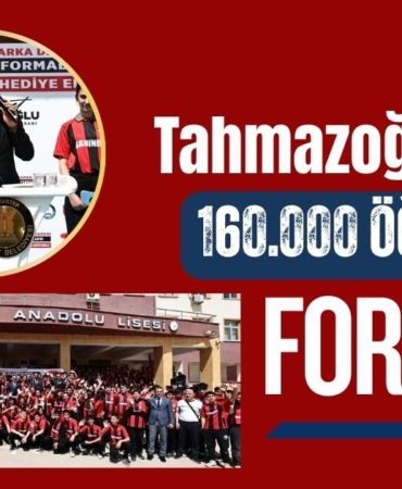 Başkan Mehmet Tahmazoğlu'ndan 160.000 Öğrenciye Forma