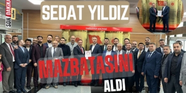Sedat Yıldız Mazbatasını Aldı
