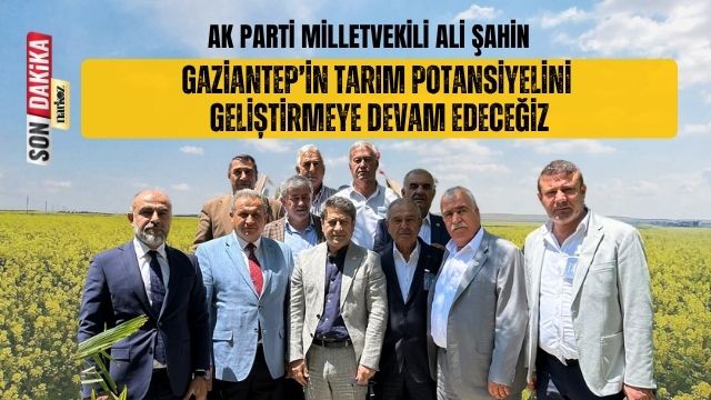 AK Parti Milletvekili Ali Şahin: 
