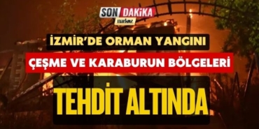 İzmir’de Orman Yangını: Çeşme ve Karaburun Bölgeleri Tehdit Altında