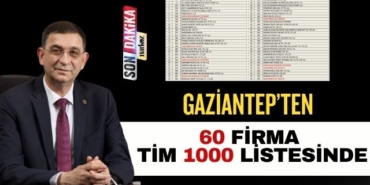 Gaziantep’ten 60 Firma TİM 1000 Listesinde