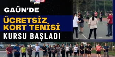 GAÜN'de Personele Yönelik Ücretsiz Kort Tenisi Kursu Başladı