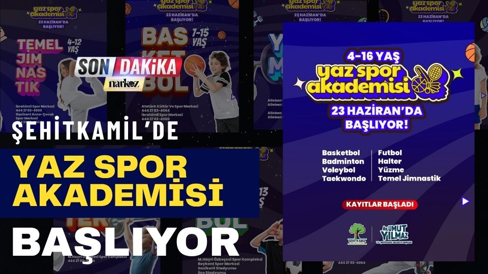 Şehitkamil Yaz Spor Akademisi Başlıyor