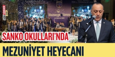 Sanko Okulları’nda Mezuniyet Heyecanı