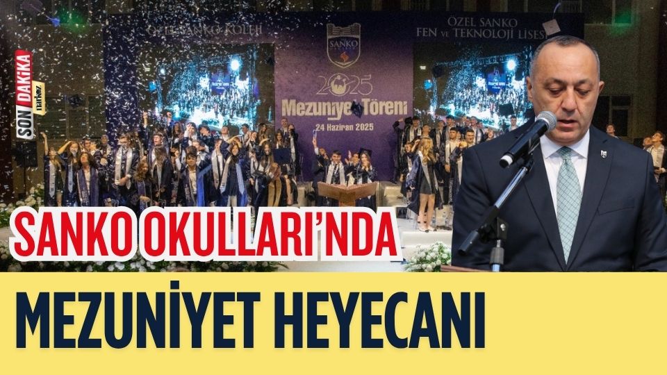 Sanko Okulları’nda Mezuniyet Heyecanı