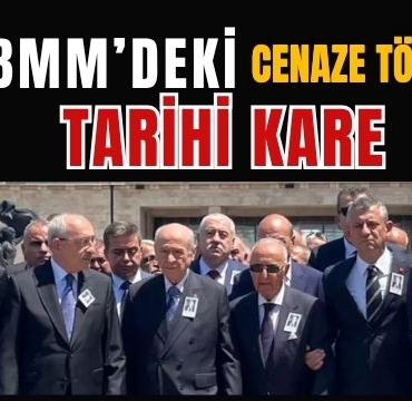 TBMM'deki Cenaze Töreninde Tarihi Kare