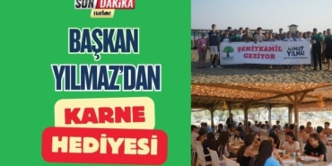 Başkan Yılmaz'dan Karne Hediyesi