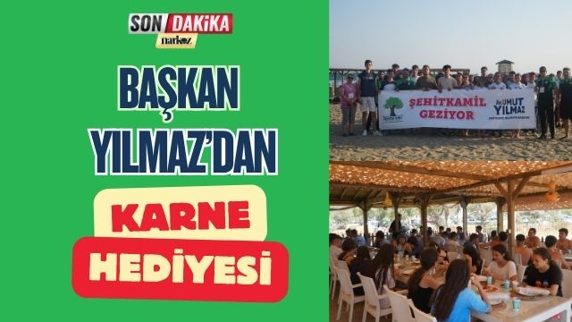 Başkan Yılmaz'dan Karne Hediyesi