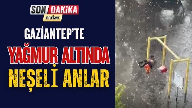 Gaziantep’te Yağmur Altında Neşeli Anlar: Çocuğun Salıncakta Şarkı Keyfi Görenleri Şaşırttı Gaziantep’te Yağmur Altında Neşeli Anlar: Çocuğun Salıncakta Şarkı Keyfi Görenleri Şaşırttı