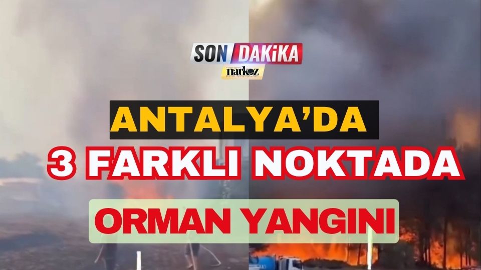 Antalya’da 3 Farklı Noktada Orman Yangını