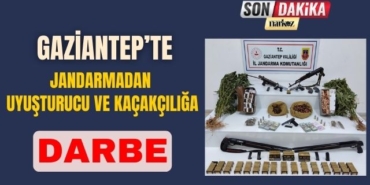 Gaziantep’te Jandarmadan Uyuşturucu ve Kaçakçılığa Darbe