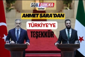 Şara'dan Türkiye'ye Teşekkür