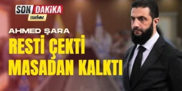 Ahmed Şara Resti Çekti Masadan Kalktı