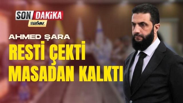 Ahmed Şara Resti Çekti Masadan Kalktı