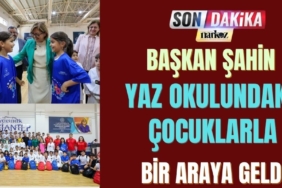 Başkan Şahin Yaz Okulundaki Çocuklarla Bir Araya Geldi
